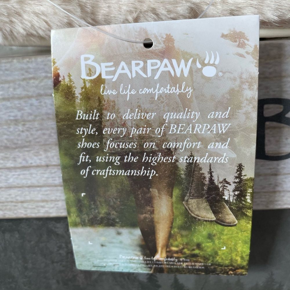 NIB BearPaw Brielle Faux Fur Slippers Size S (5-6) - Picture 4 of 10